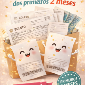 Adote os boletos dos primeiros 2 meses