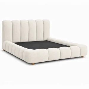 Cama box queen com cabeceira estofada