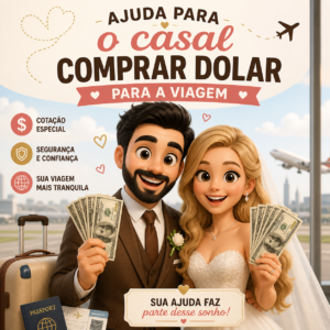 Ajuda para o casla comprar dólar para a viagem